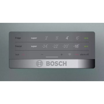 Bosch KGN397LEQ Ψυγειοκαταψύκτης 368lt NoFrost Inox Υ203xΠ60xΒ66εκ.